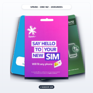 新西兰 SIM 1卡随机组合装（Spark / One NZ / 2degrees，Economy Tracked 可追踪包裹）