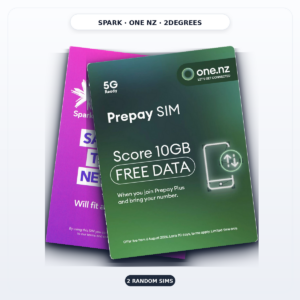 新西兰 SIM 2卡随机组合装（Spark / One NZ / 2degrees，Economy Tracked 可追踪包裹）