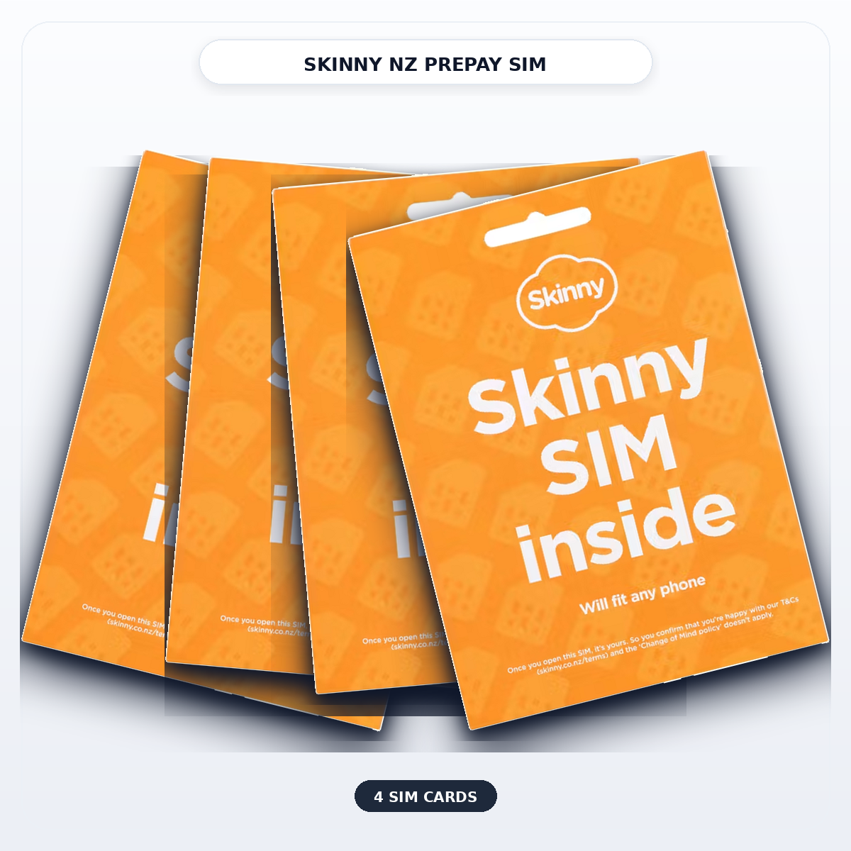 Skinny NZ SIM 四卡装