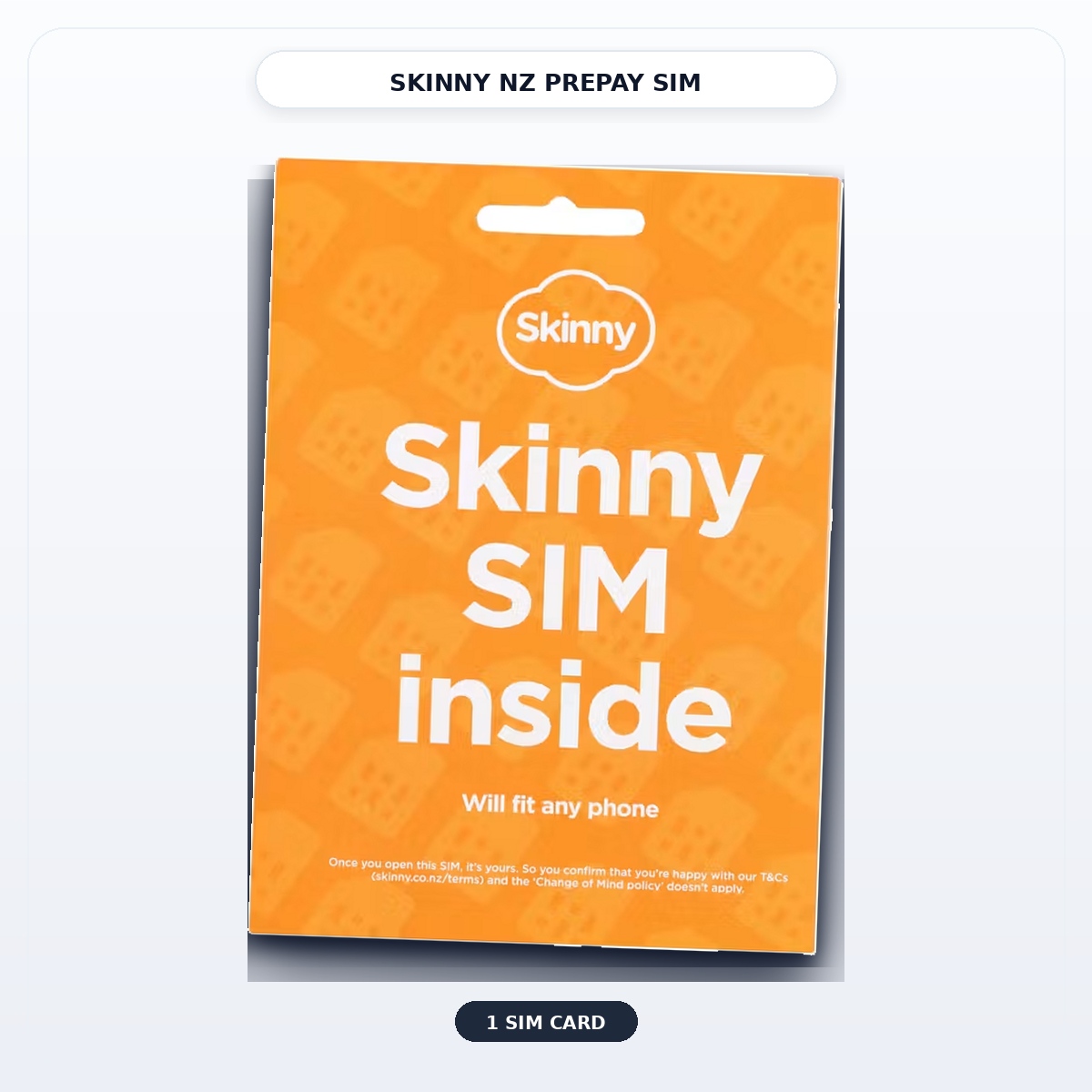 Skinny NZ SIM 1卡装(Economy Tracked 可追踪包裹)